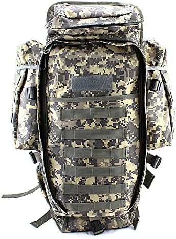 HZTech Military Tactical Backpack, Army Assault Pack Molle Bug Out Bag Backpack Rucksacks for Outdoor Hunting Hiking Camping Trekking (ACU Como)