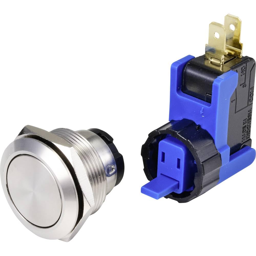 TRU COMPONENTS TC-9201348 Push Button 250 V 15 A 1 x On/Off IP65 Switch 1 Piece