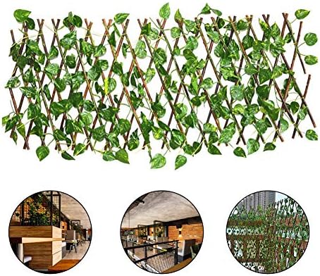 Centishop Artificial Leaf Faux Ivy Expandable/Stretchable Privacy Fence Wall Screen, Leaf and Vine Decoration for Outdoor Decor, Garden, Yard