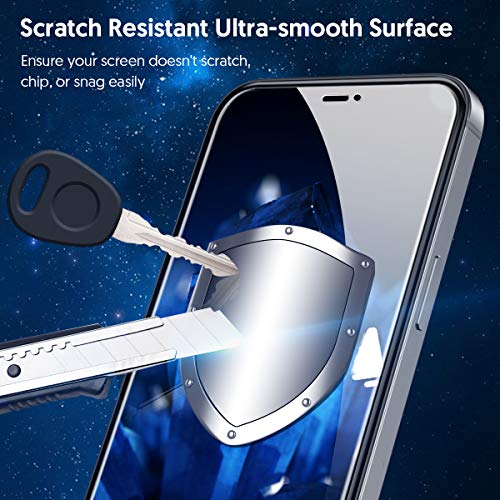 [2+2 Pack] Fotbor for iPhone 12 Pro Max Privacy Screen Protector [2