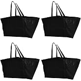 DURASACK Haul-It-All Extra-Large Reusable Shopping Bag – Heavy Duty Open-Top Tote with Handles, 18-Gallon Capacity, Black, Pack of 4