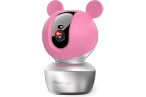 VIMTAG Baby Camera, 3.5K/6MP 360° Pan/Tilt Indoor 2.4G WiFi Camera for Pet/Dog/Home Security with Phone App/2-Way Audio/Night Vision, Human/Sound/Motion Detection, Support Alexa/Up to 512G TF Card
