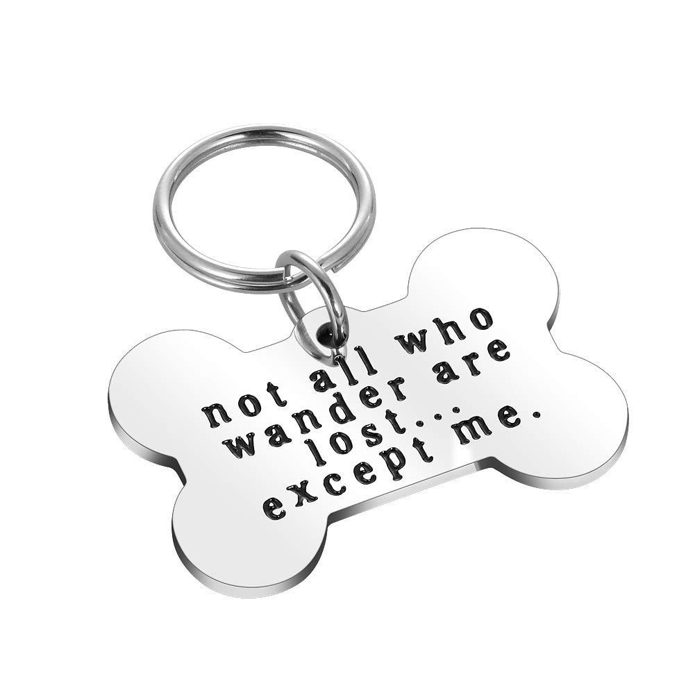 Amazon Dog Id Tags Funny Personalized Stainless Steel Bone Pet ID
