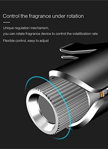 Air Freshener for Car Car Perfume Vehicle Solid Air Purifier Solid Air Purifier for Car Aroma with 4Scented Long-lasting fragrance Refined Bedroom Office Travel and More silver