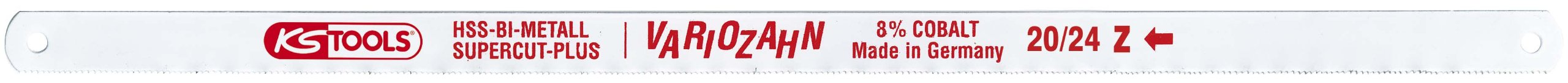 KS Tools 129.6620/8 BM05 HSS Bimetal Saw Blades, Including Pack of 10x Blades with 8X Teeth