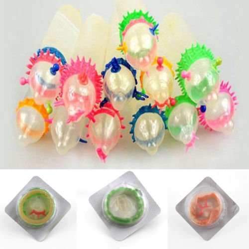 Hot Adult Sensitive Orgasm Latex Condoms Dotted Ribbed Stimulate Vaginal 10 Pcs