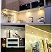 B-right Under Cabinet Lighting, 9 LED Puck Lights Hard Wired Lighting, 12V Plug in UL Adapter 1020lm Under Counter Lights with Enough Brightnes, Stick on Light Soft Warm White 3000K, Pack of 6