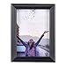 RPJC 4x6 inch Picture Frames Made of Solid Wood High Definition Glass for Table Top Display and Wall Mounting Line Edge Photo Frame Black