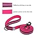 Geohee Heavy Duty Dog Leash by ARIKON, Adjustable Length - Reflective Strips - Soft Padded Leash, Handle for Walks, Perfect Leash for Medium and Large Dogs (Hot Pink)