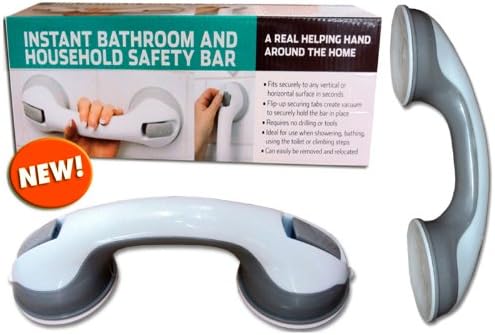 12" Suction Bath &amp; Shower Safety Grab Bar ~ Installs Instantly