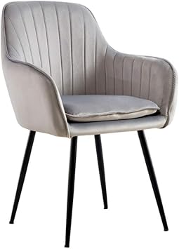 Amazon De Moderne Barhocker Esszimmerstuhle Stabile Schwarze Metallbeine Weiche Samtkissen