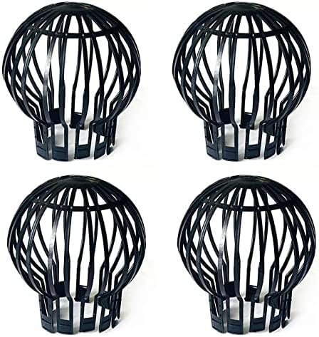 4 Pcs Plastic Gutter Guards,Protect Drainage Ditches and Pipelines from Blockage by Leaves, Moss, Silt, Soil, Balls, and Other Debris