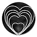 Fox Run Heart Shaped Cookie Cutters, 5-Piece Set with Storage Tin Included, Stainless Steel