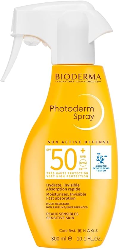 Bioderma Photoderm Spray SPF50+ 300ml High Protection Sunscreen Face Body