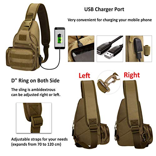 tactical one strap backpack