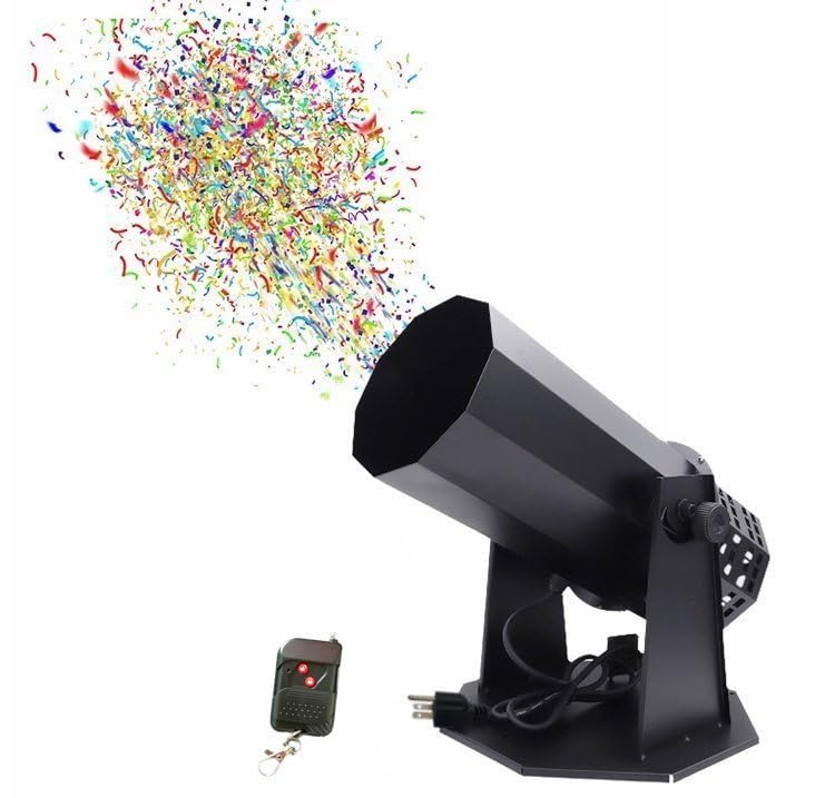 Professional Confetti Shooter, Remote Control Confetti Jet Machine, 16 ...
