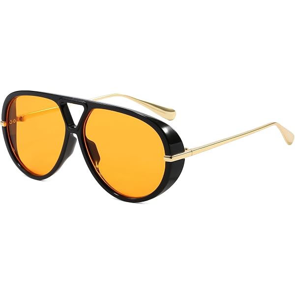 Retro Oversized Square Aviator Sunglasses UV400 Protection SOJOS Retro Oversized Square Aviator Sunglasses for Women  main image 4