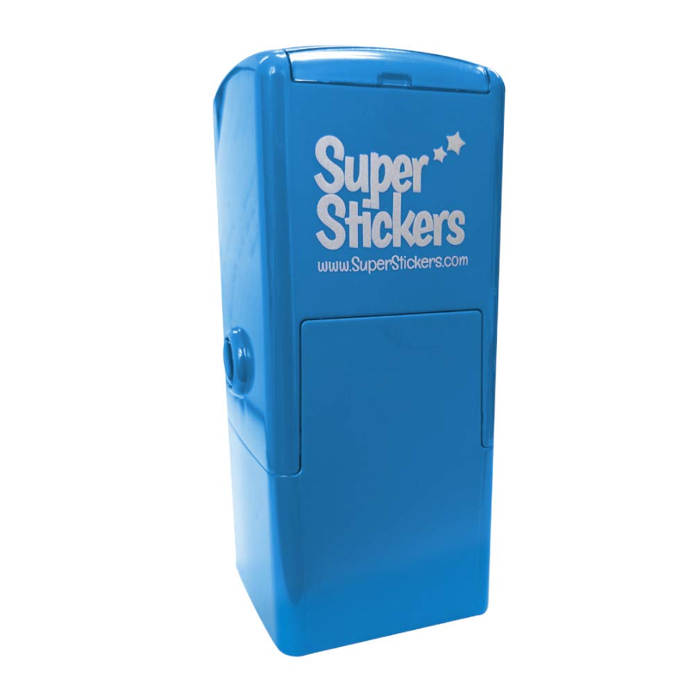 SuperStickers Stamper Solutions Super Work Bee Pre Inked Stamper - Blue,28mm