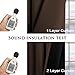 100% Blackout Curtains for Bedroom 63 Inches Long Thermal Insulated Lined Curtains for Living Room Double Layer Full Light Blocking Energy Saving Grommet Drapes Draperies, 2 Panels, Brown