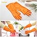 FIVOENDAR 4 Pairs Reusable Household Gloves for Kitchen Dish Washing Laundry Cleaning, Large(4 Colors)