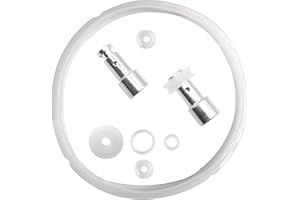 ACKLLR Silicone Sealing Ring Clear + Pressure Cookers Gasket + Universal Replacement Floater and Sealer for 5/6 Quart Models