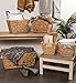 DII Hyacinth Collection Storage Baskets, Medium Set (11x9x7