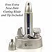 Creation Springs Rechargeable 3-in-1 Nose and Ear Hair Trimmer with Stainless Steel Attachments