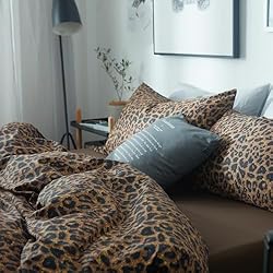 mixinni Leopard Comforter Set Full-3 Pieces Animal