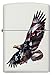 Zippo Eagle & Soldier Pocket Lighter, White Matte (ZO12303), One Size