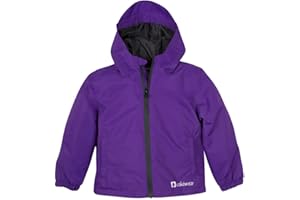 OAKI Rain Wind Shell Jacket for Kids/Toddlers, Waterproof, Breathable, Lightweight with Hood