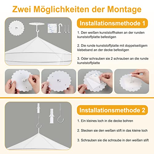 VEVOQIM Mosquito Net Bed for Double Bed Single Bed, Large Mosquito Net Travel Bed Canopy Mosquito Net Fine Mesh as Mosquito Protection, Fly Net Mosquito Nets for Travel and Home Indoor Outdoor