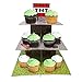 Mining Fun TNT Cupcake Stand & Pick Kit, Pixel Decorations, Mining Fun Parties, Birthdays, Party Supplies, Cake Decorations, 3 Tier Cardboard Cupcake Stand
