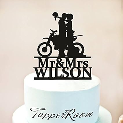 Wedding Cake Decorations Motorcycle Bike Acrylic Wedding Cake