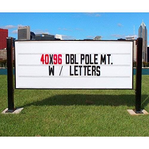 Download Illuminated Changeable Letter Sign with Double Pole Mount Brackets - Buy Online in UAE. | Office ...