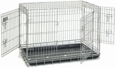 3 door dog crate kennel