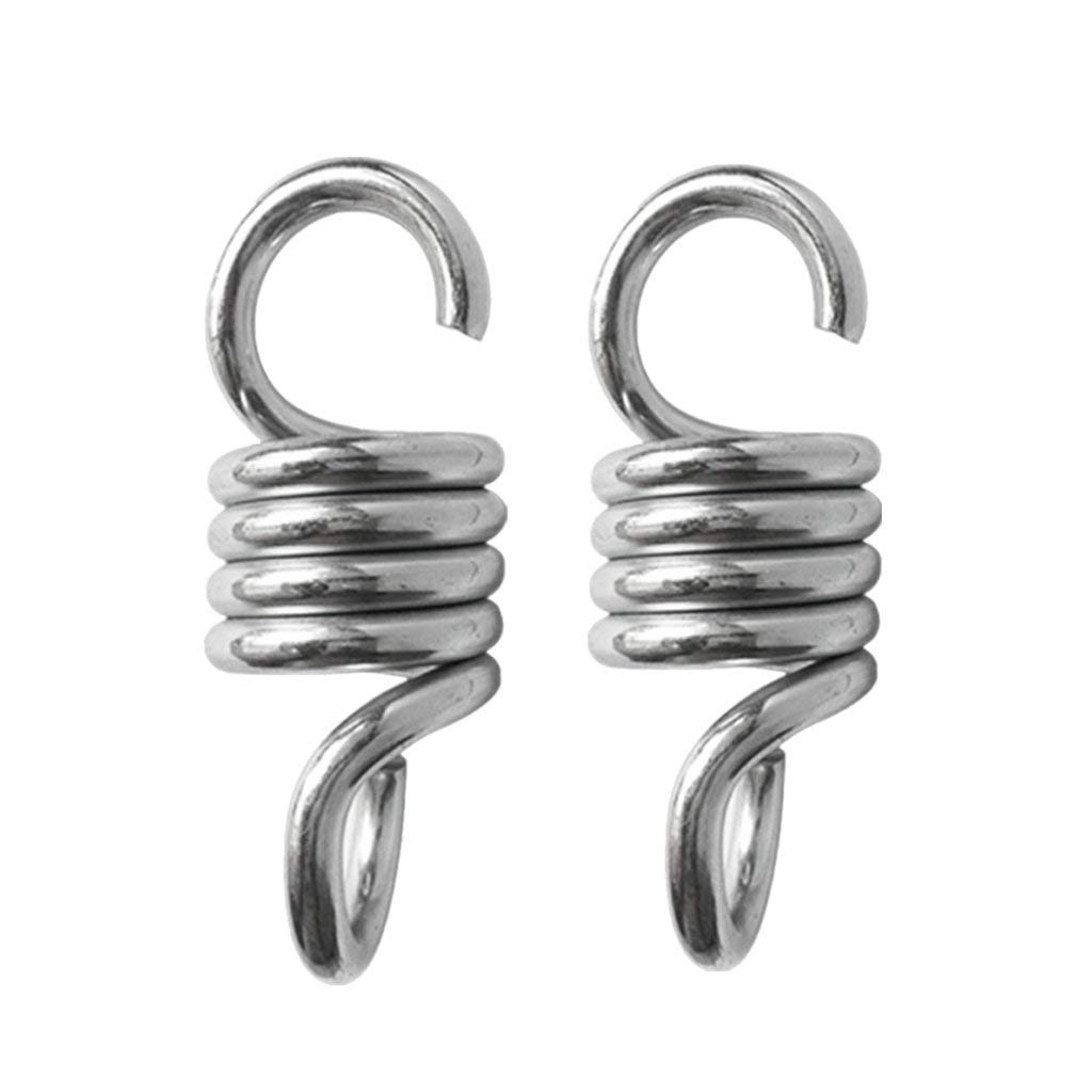YiMusic 2 Pieces Extension Spring Steel Suspension Hook Hanger suit for Garden Swing Hammock Chair Accessories