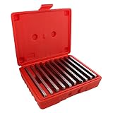 ABN Machinist Thin Parallel Bars 20-Piece Tool Set 1/8in x 6in - Straightedge Bar Blocks - 1/2in to 1-5/8in Block Pairs