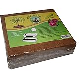 Compressed Coconut Coir Brick, 11 Pound (lb)-Green Texan Organic Farms (11 Pound)