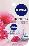 Nivea Lip Butter Carded Tin, Raspberry Ross Kiss, 0.59 Ounce