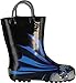 Western Chief Kids Waterproof D.C. Comics Character Rain Boots with Easy on Handles, Batman, 12 M US Little Kid