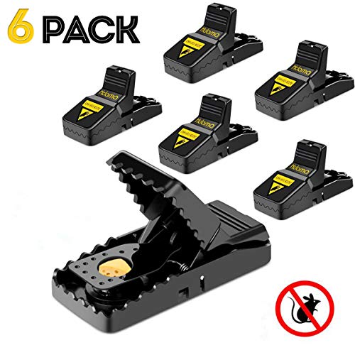 Mouse trap, Mouse Traps That Work Rat Trap Outdoor Indoor Best Snap Traps for Mouse/Mice Safe and Reusable 6 Pack Humane Mouse and Rat Traps