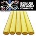 Oodles of Noodles Deluxe Foam Pool Swim Noodles - 5 Pack Yellow