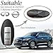 Vitodeco Leather Smart Key Fob Case Compatible with Nissan Versa, Sentra, Altima, Maxima, Rogue 2007 - 2022 (3 Buttons, Black/Red)