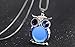bestwishes2u Trendy Owl Necklace Fashion Rhinestone Crystal Jewelry Statement Women Necklace Silver Chain Long Necklaces & Pendants
