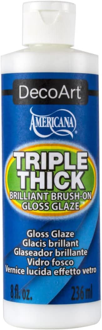 DecoArt Tg01-9 Triple Thick Gloss Glaze 8 oz Gloss Glaze