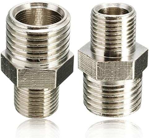 1pc 1/4'' BSP Male to 1/8'' BSP Male Airbrush Hose Adapter Fitting Connector for Mini Air Compressor