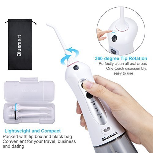 Blusmart Cordless Water Flosser Oral Irrigator Professional Dental Water Floss Rechargeable Flossing - //coolthings.us