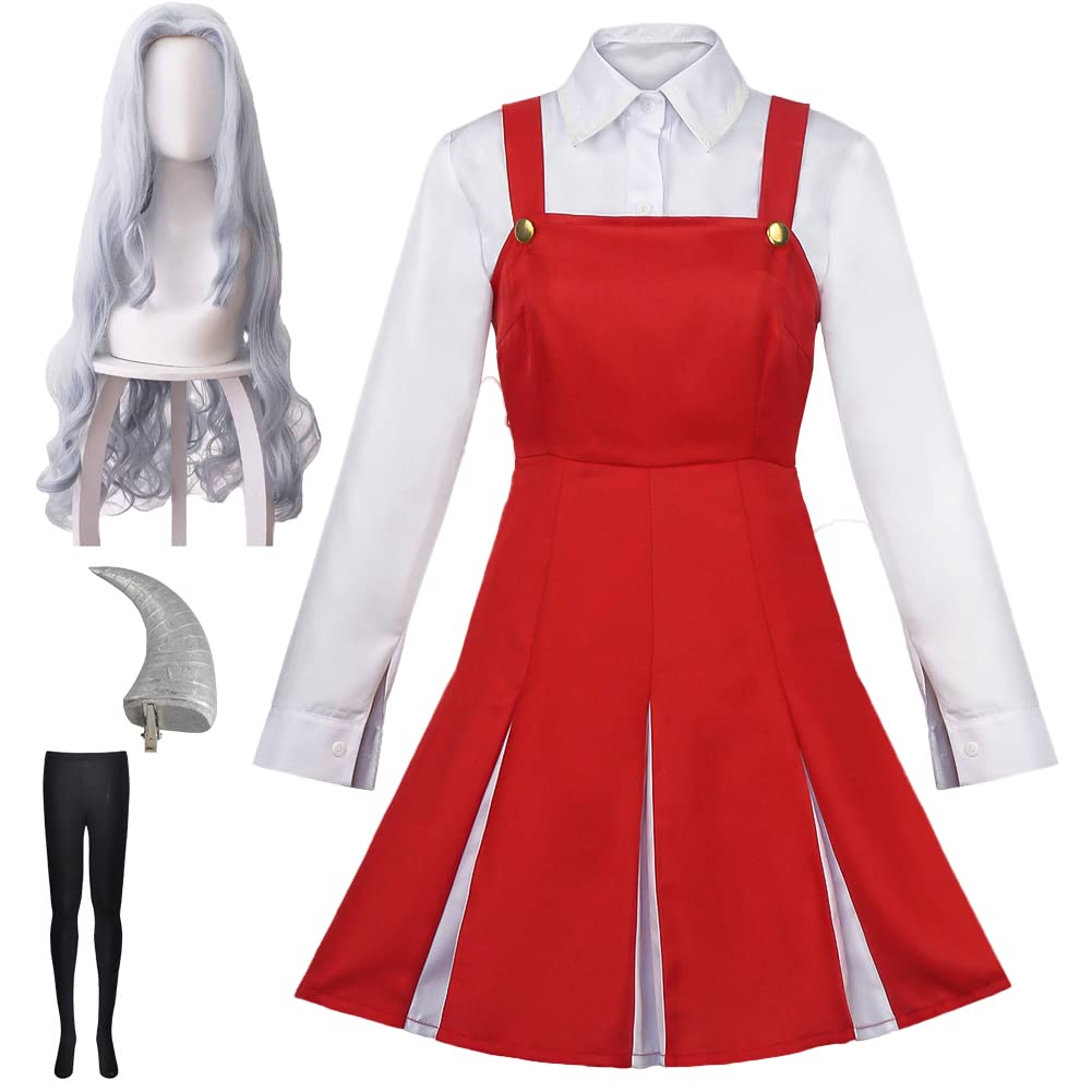 TFRVMA Eri Cosplay Costume Dress Outfit Red Uniform