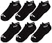 Under Armour No Show Socks (6-Pair), Solid Black