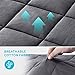 BUZIO Weighted Blanket 15 lbs for Adults (140-190 lbs), Heavy Blanket with OEKO-TEX Standard Cool Cotton and Premium Glass Beads, Same Size as Queen Size Bed (60 x 80 Inches, Grey)